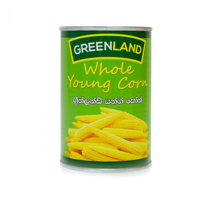 Greenland Whole Young Corn 425g - GREENLAND - Processed/ Preserved Vegetables - in Sri Lanka