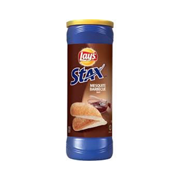 LAY'S STAX POTATO CHIPS MESQUITE BARBEQUE 155.9G - LAY'S - Snacks - in Sri Lanka