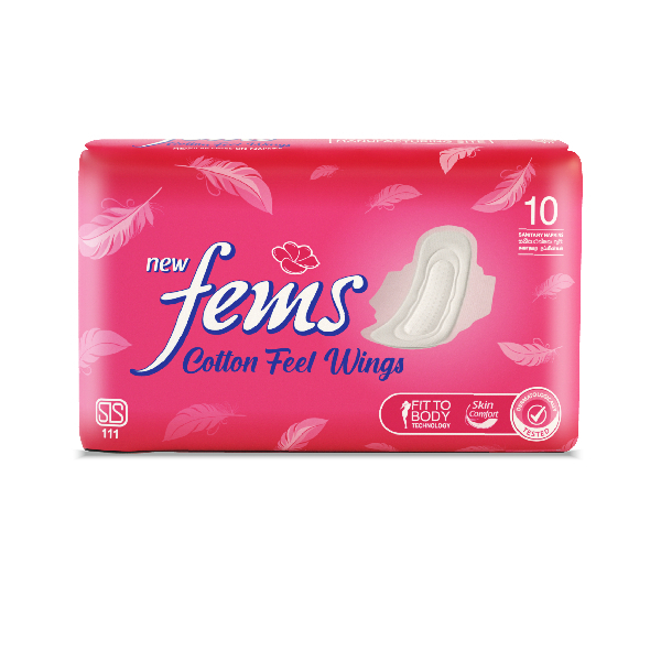Fems Pads Cotton Wings 10S - FEMS - Personal Hygiene - in Sri Lanka