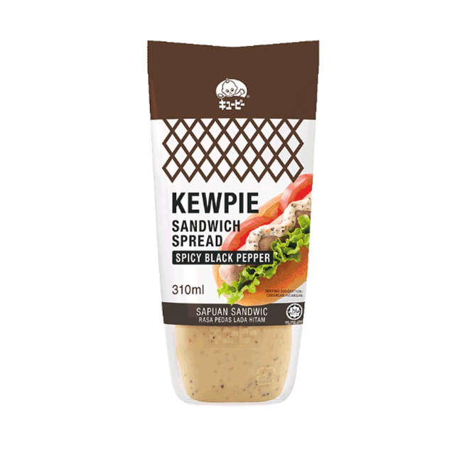 Kewpie Sandwich Spread Spicy Black Pepper 310Ml - KEWPIE - Spreads - in Sri Lanka