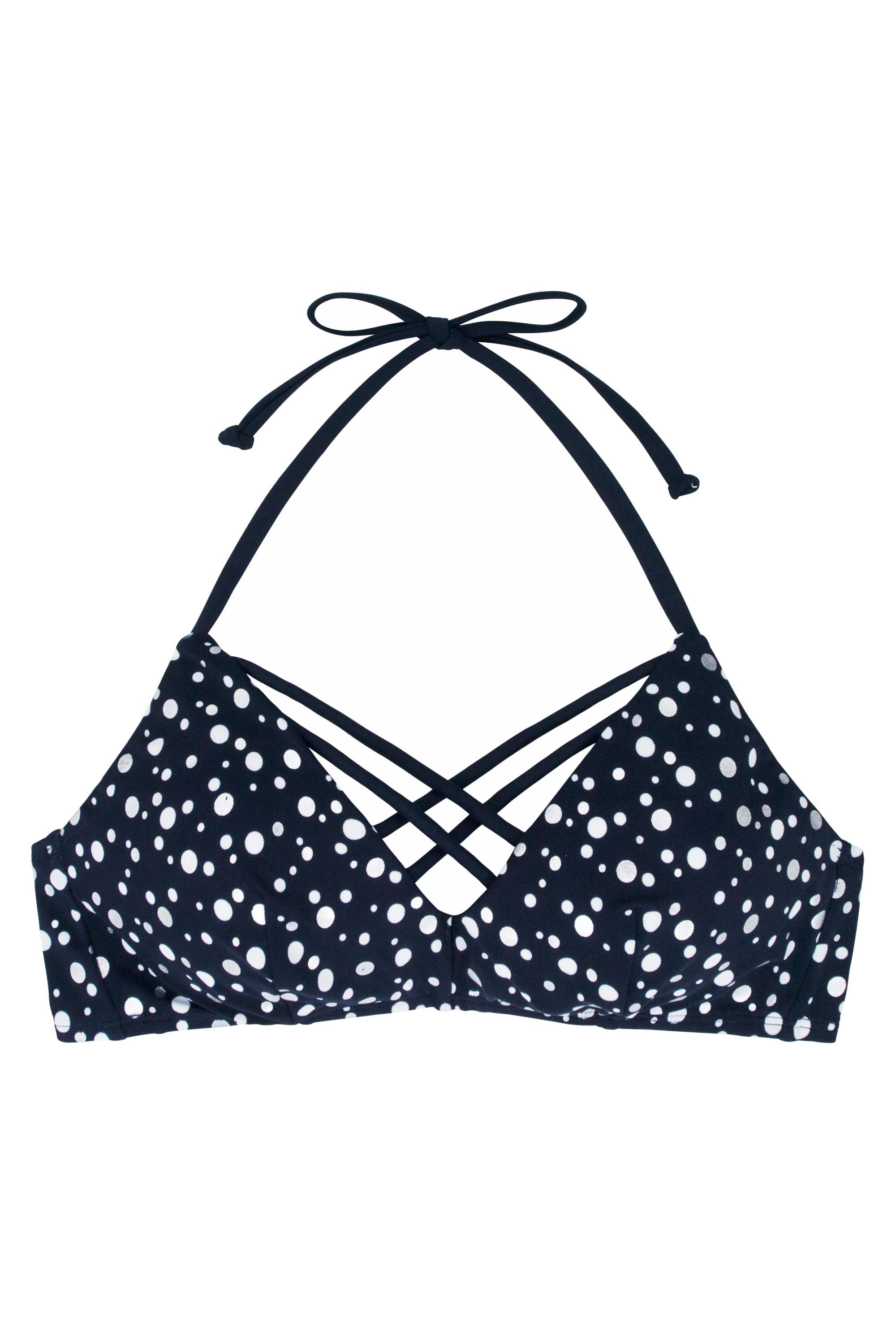 Dorina Triangle Bikini Top Foil Dot Swim Tops | Odel.lk