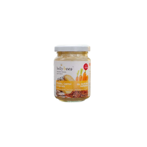 Belly Bees Meal Infant Food Potato Carrot And Sprats 10M+ 150G - BELLYBEES - Baby Food - in Sri Lanka