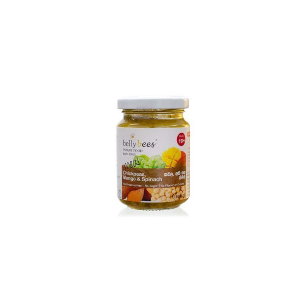 Belly Bees Meal Infant Food Chickpeas Mango And Spinach 10M+ 150G - BELLYBEES - Baby Food - in Sri Lanka