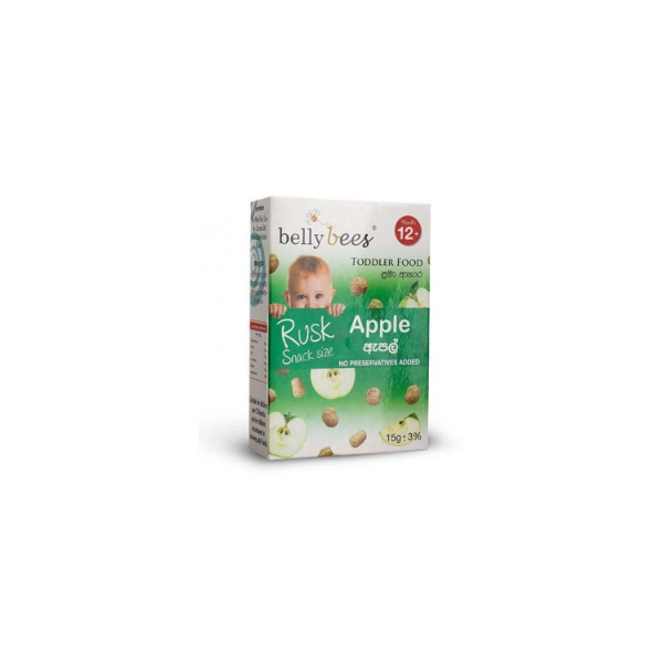 Belly Bees Snack Toddler Food Apple 12M+ 15G - BELLYBEES - Baby Food - in Sri Lanka