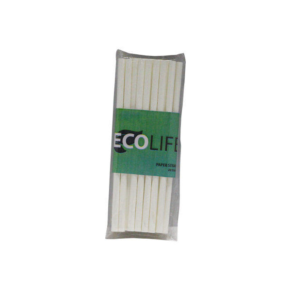 Eco Life Paper Straws 20S - ECO LIFE - Disposables - in Sri Lanka