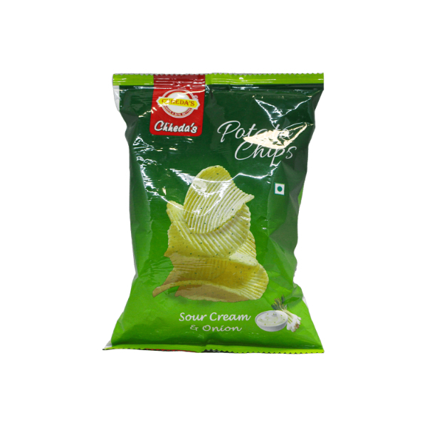Chheda'S Potato Chips Sour Cream & Onion 45G - CHHEDA'S - Snacks - in Sri Lanka
