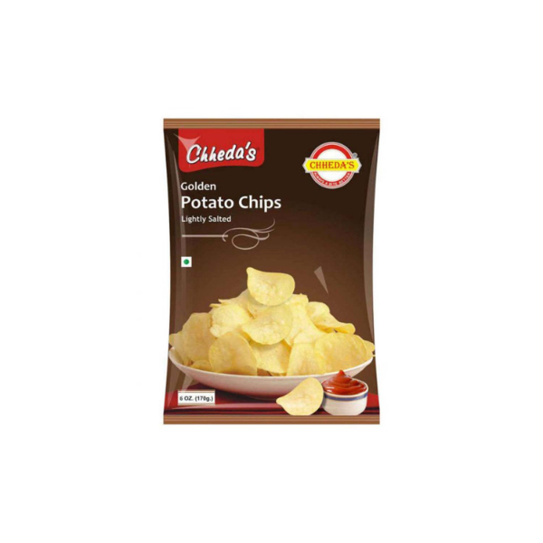 Chheda'S Golden Potato Chips Lightly Salted 170G - CHHEDA'S - Snacks - in Sri Lanka
