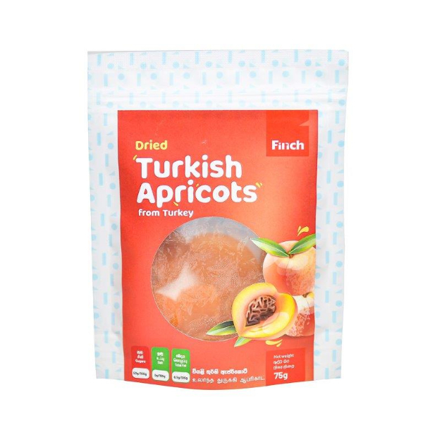 Finch Dried Turkish Apricots 75G - FINCH - Snacks - in Sri Lanka