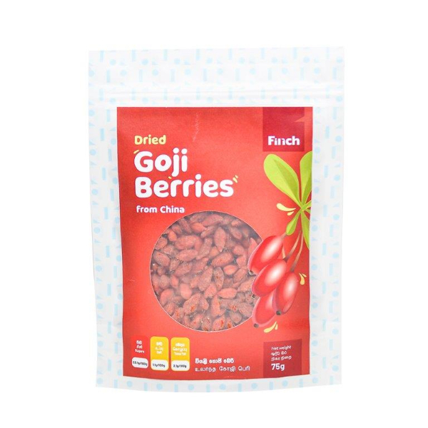 Finch Premium Dried Goji Berries 75G - FINCH - Snacks - in Sri Lanka