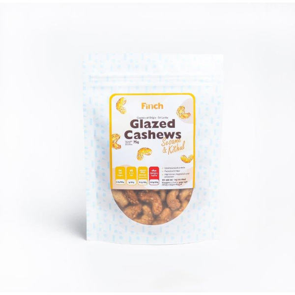 Finch Cashew Nuts Whole Sesame & Kithul 75G - TONG GARDEN - Snacks - in Sri Lanka