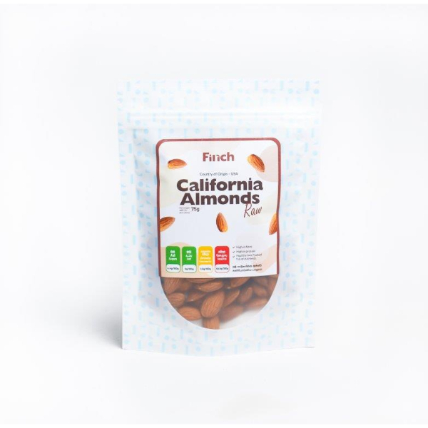 Finch Almonds Natural Whole 75G - FINCH - Snacks - in Sri Lanka