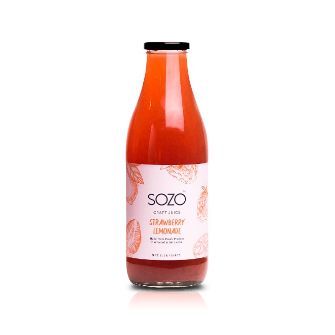 Sozo Strawberry Lemonade Juice 1L - SOZO - Juices - in Sri Lanka