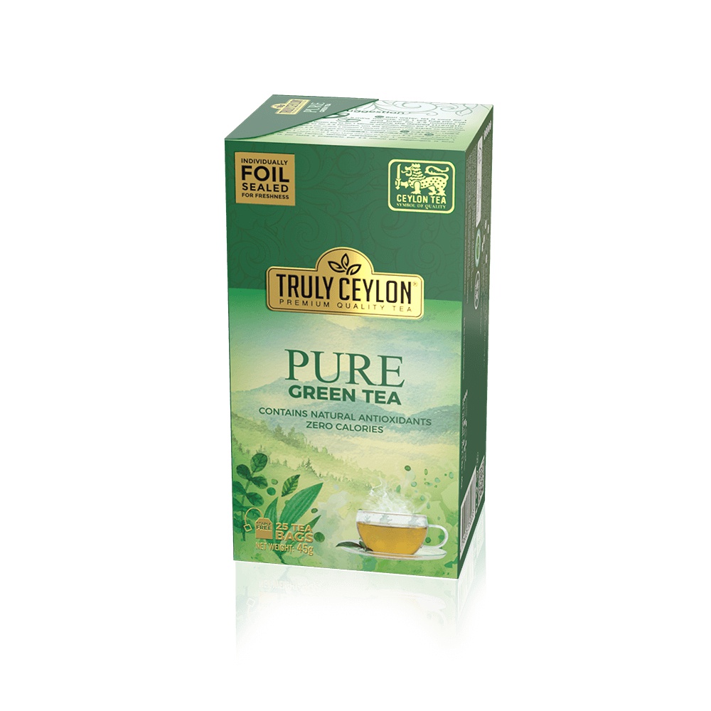 Truly Ceylon Pure Green Tea Zero Calaries 25S 45G - TRULY CEYLON - Tea - in Sri Lanka
