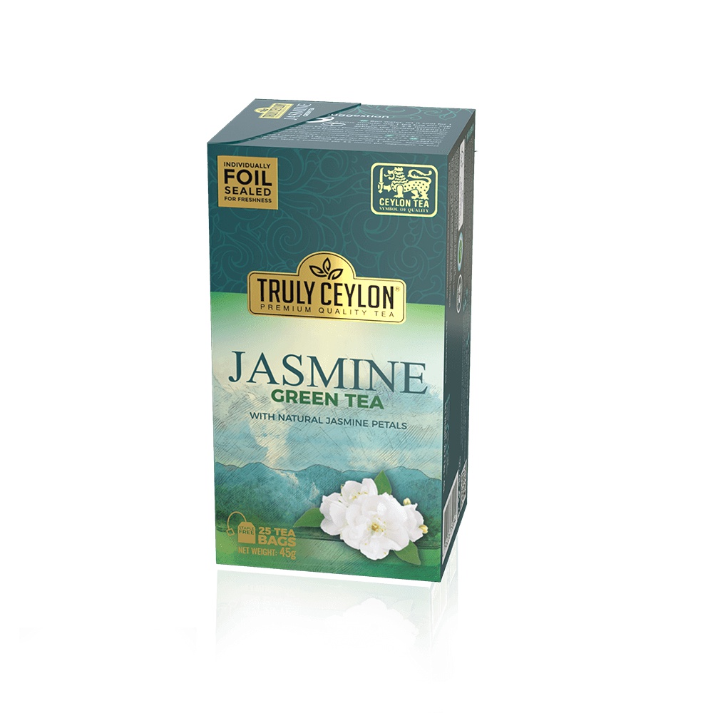 Truly Ceylon Jasmine Green Tea With Natural Jasmine Petals 25S 45G - TRULY CEYLON - Tea - in Sri Lanka