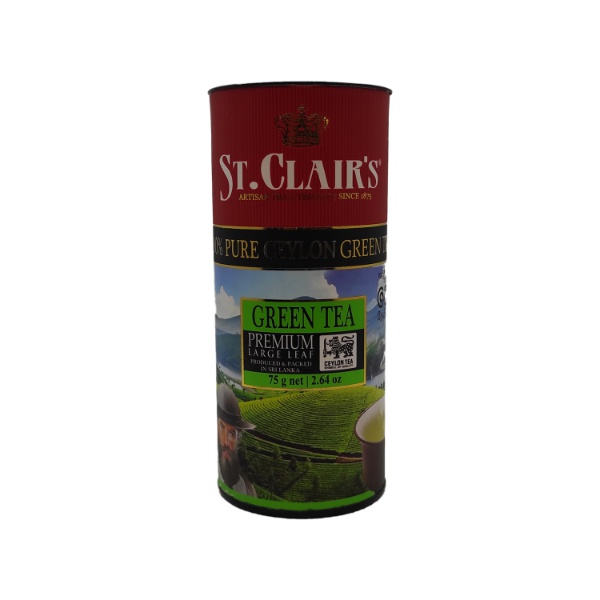 St.Clair'S Green Tea Paper Can 75G - ST.CLAIR'S - Tea - in Sri Lanka