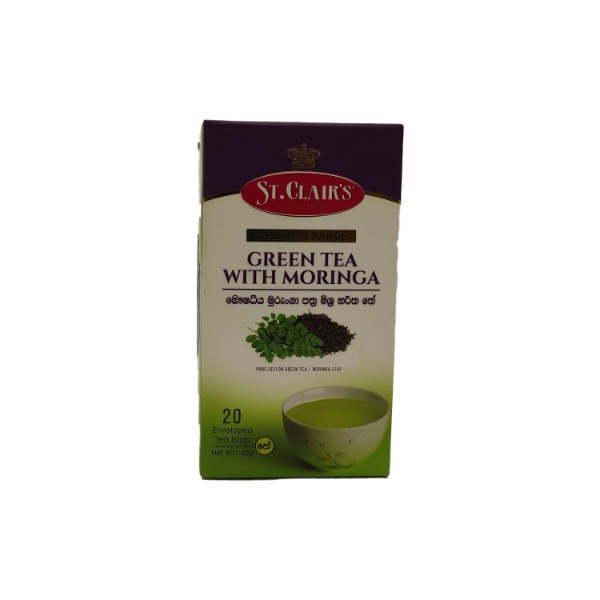St.Clair'S Green Tea With Moringa 20S 40G - ST.CLAIR'S - Tea - in Sri Lanka