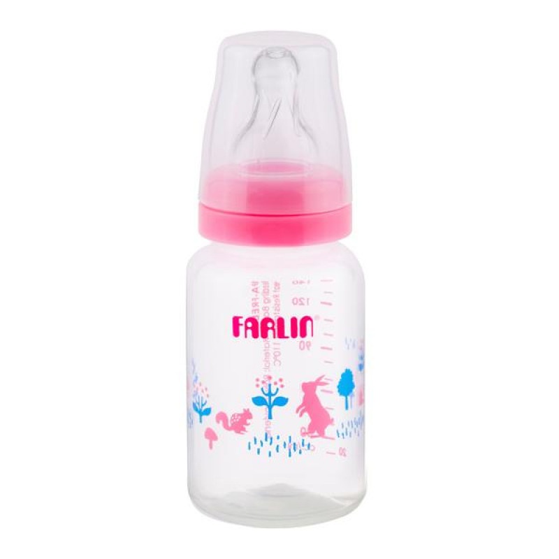Farlin Feeeding Bottle Pink 140Ml - FARLIN - Baby Need - in Sri Lanka