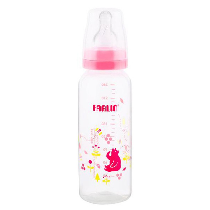 Farlin Feeeding Bottle Pink 240Ml - FARLIN - Baby Need - in Sri Lanka
