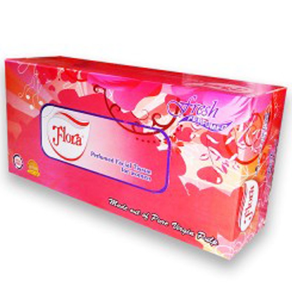 Flora Fresh Perfumed Facial Tissue Box 2Ply 160Pcs - FLORA - Paper Goods - in Sri Lanka