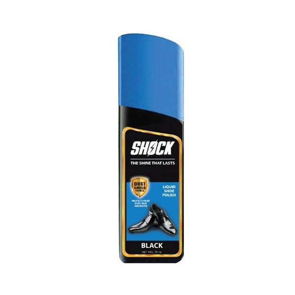 Shock Black Shoe Polish Liquid 75Ml - SHOCK - Essentials - in Sri Lanka
