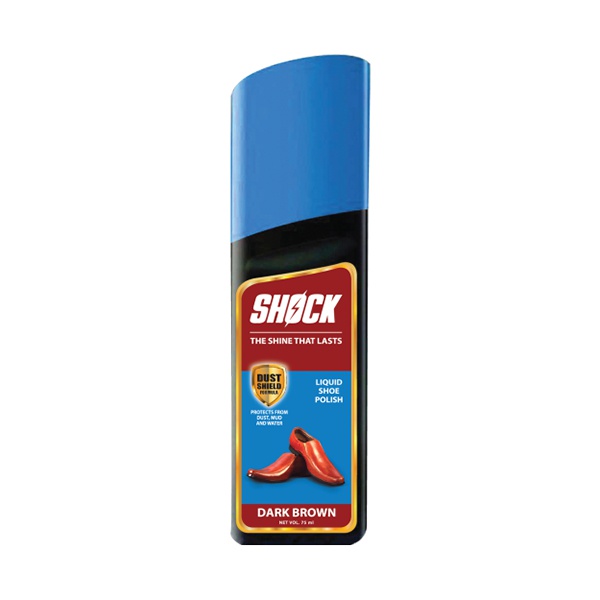 Shock Brown Shoe Polish Liquid 75Ml - SHOCK - Essentials - in Sri Lanka