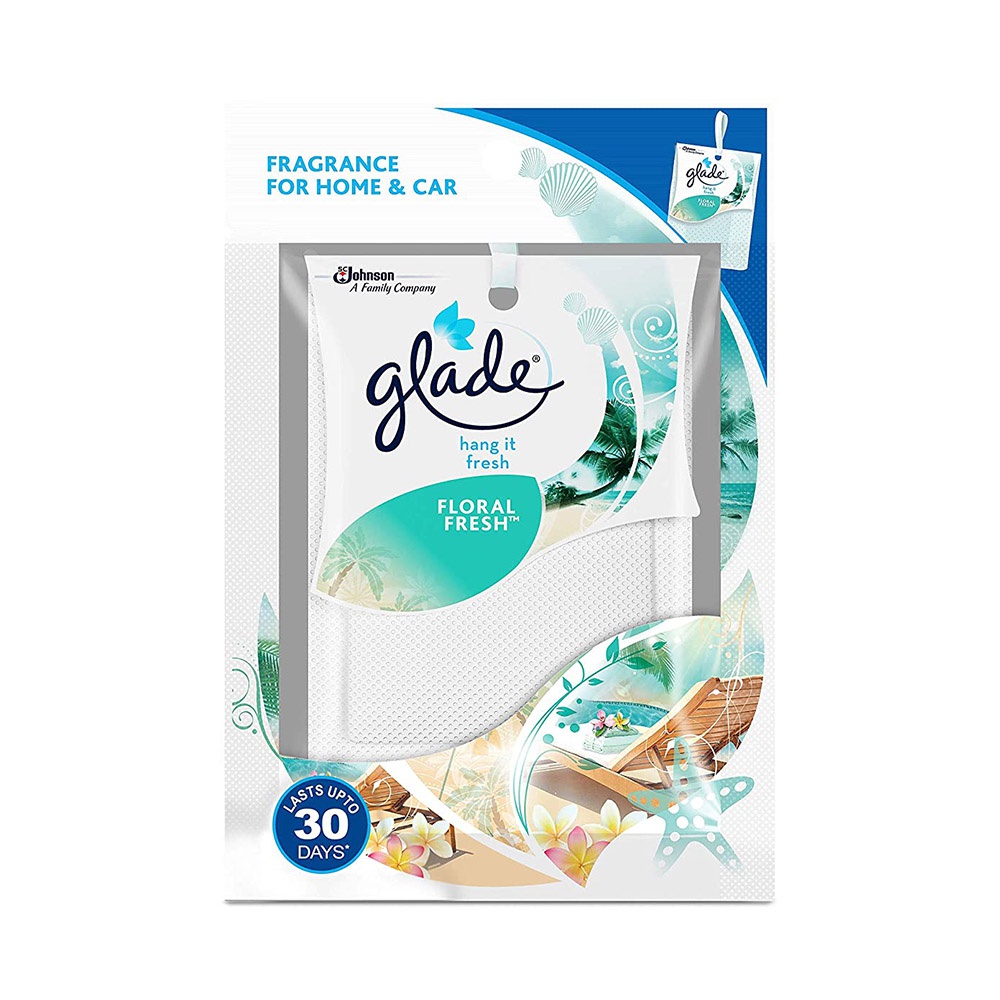 Glade Air Freshener Hang It Fresh Floral 8G - GLADE - Cleaning Consumables - in Sri Lanka