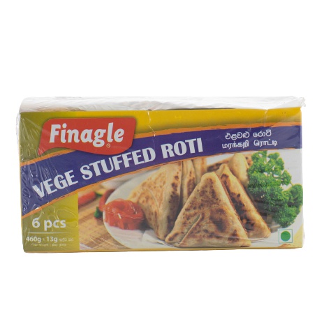 Finagle Vegetable Stuffed Roti 6Nos 460G - FINAGLE - Frozen Rtc Snacks - in Sri Lanka