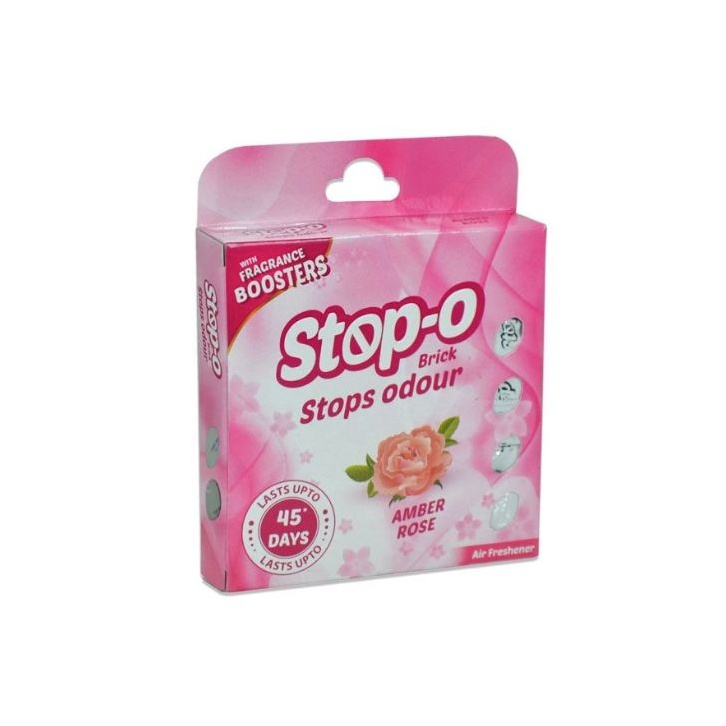 Stop-O Brick Air Freshener Rose 50G - STOP-O - Cleaning Consumables - in Sri Lanka