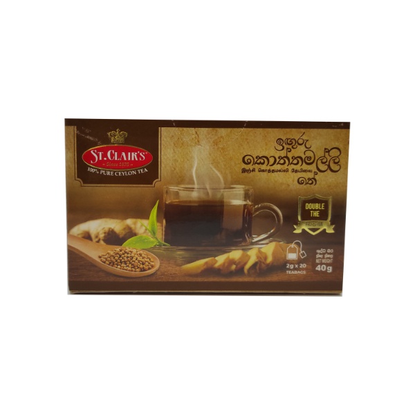 St.Clair'S Ginger Coriander Tea 20S 40G - ST.CLAIR'S - Tea - in Sri Lanka