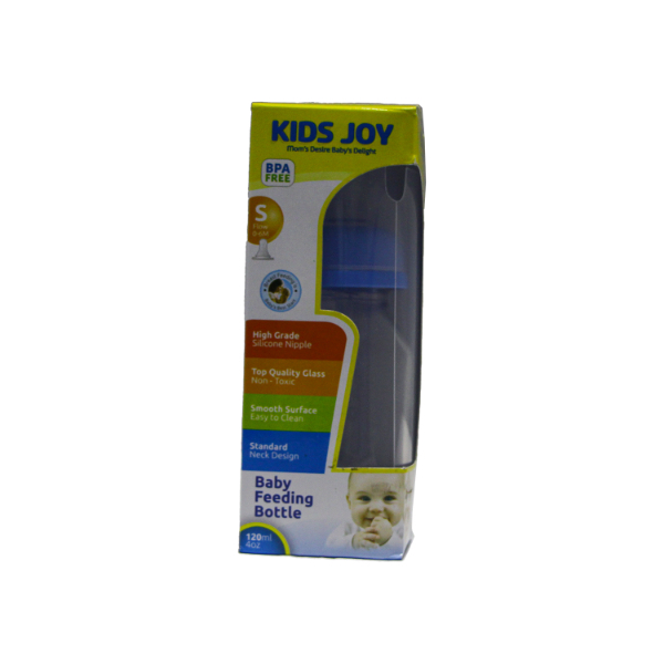 Kids Joy Baby Feeding Bottle Blue 120Ml - KIDS JOY - Baby Need - in Sri Lanka