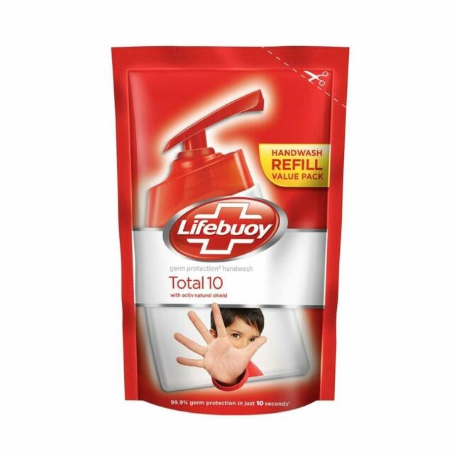Lifebuoy Hand Wash Total 10 Refill Pouch 500Ml - LIFEBUOY - Body Cleansing - in Sri Lanka