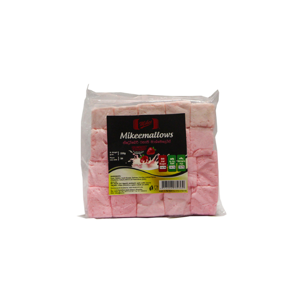 Mikee Marshmallows Strawberry 220G - MIKEE - Confectionary - in Sri Lanka