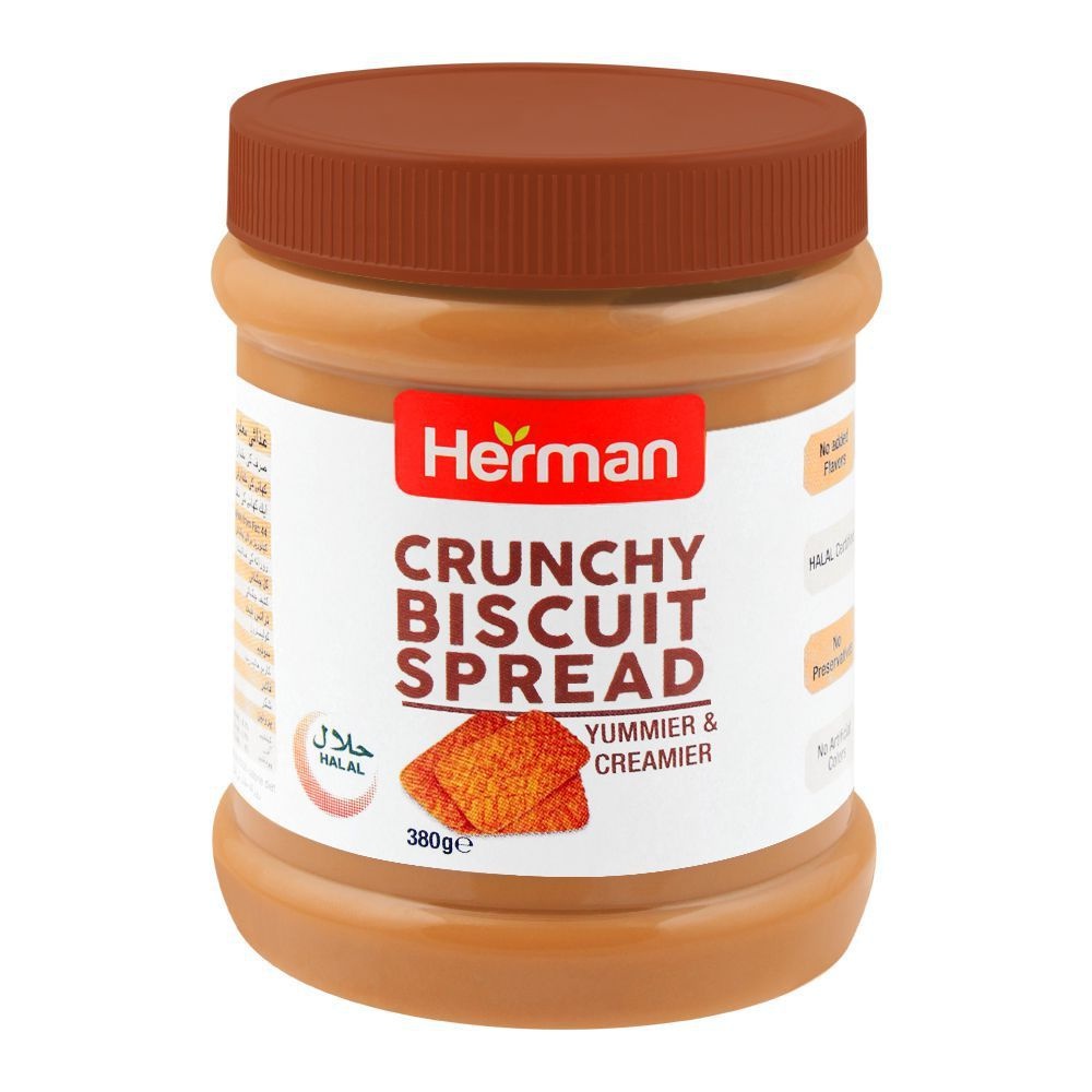 Herman Biscuit Spread Crunchy 380G - HERMAN - Spreads - in Sri Lanka