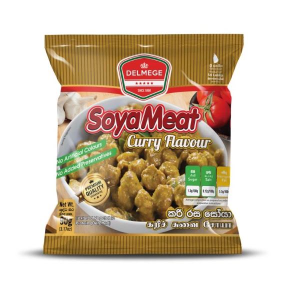 Delmege Soya Meat Curry Flavour 90G - DELMEGE - Processed/ Preserved Vegetables - in Sri Lanka
