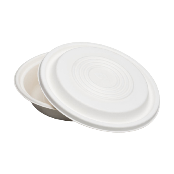 Safepac Bagasse Bowl With Lid 900Ml - SAFEPAC - Disposables - in Sri Lanka