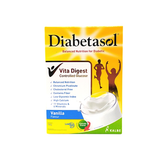 Diabetasol Nutrition Vanilla Flavour Bib 180G - Diabetasol - Milk Foods - in Sri Lanka