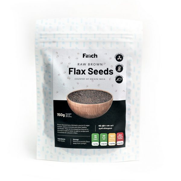 Finch Raw Brown Flax Seeds 150G - FINCH - Pulses - in Sri Lanka