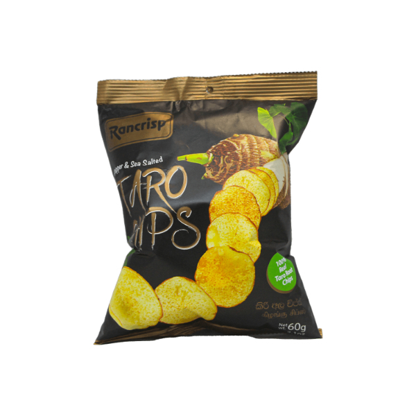 Rancrisp Pepper & Sea Salted Taro Chips 60G - RANCRISP - Snacks - in Sri Lanka