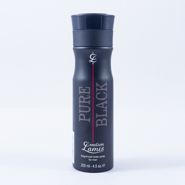 Creation Lamis Men'S Body Spray Pure Black 200Ml - CREATION LAMIS - Toiletries Men - in Sri Lanka