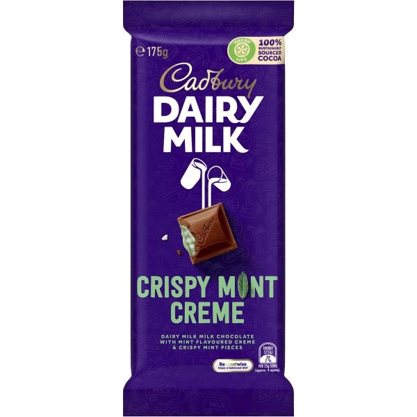 Cadbury Dairy Milk Crispy Mint Crème Block 175G - CADBURY - Confectionary - in Sri Lanka