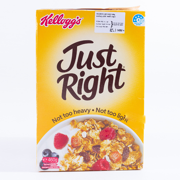 Kelloggs Cereal Just Right 460G - KELOGGS - Cereals - in Sri Lanka