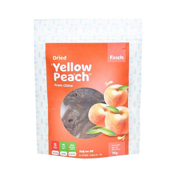 Finch Dried Yellow Peaches 75G - FINCH - Snacks - in Sri Lanka