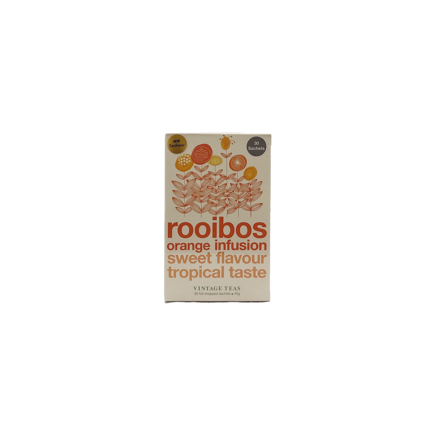 Vintage Rooibos Orange Infusion Sweet Flavour Tropical Taste Tea 30S 45G - Vintage - Tea - in Sri Lanka