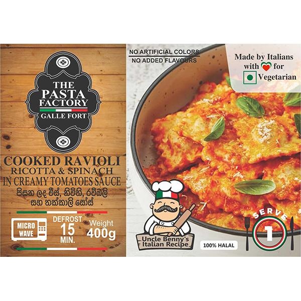 The Pasta Factory Ravioli Ricotta And Spinach 400G - THE PASTA FACTORY - Frozen Ready To Eat Meals - in Sri Lanka