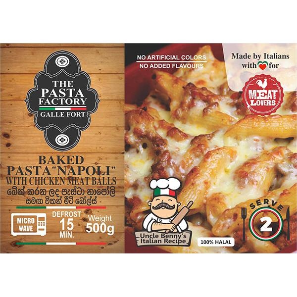 The Pasta Factory Pasta Napoli With Chicken Meat Balls 500G - THE PASTA FACTORY - Frozen Ready To Eat Meals - in Sri Lanka