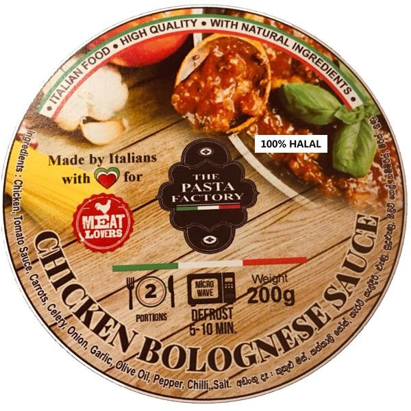 The Pasta Factory Chicken Bolognese Sauce 200G - THE PASTA FACTORY - Frozen Ready To Eat Meals - in Sri Lanka