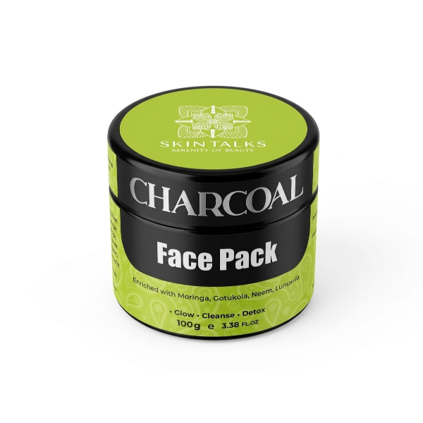 Skin Talks Face Pack Charcoal 100Ml - SKIN TALKS - Beauty Otc & Natural Beauty Care - in Sri Lanka
