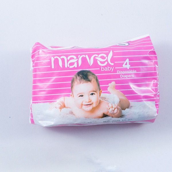 Marvel Baby Diaper Small 4Pcs - MARVEL - Baby Need - in Sri Lanka