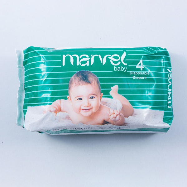 Marvel Baby Diaper Medium 4Pcs - MARVEL - Baby Need - in Sri Lanka
