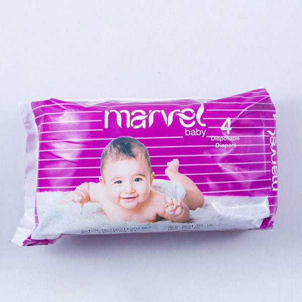 Marvel Baby Diaper Large 4Pcs - MARVEL - Baby Need - in Sri Lanka